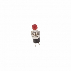 Выключатель-кнопка металл 220V 2А (2с) (ON)-OFF ?7.2 красная Micro | 36-3310 | REXANT