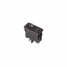 Выключатель клавишный 250V 6А (2с) ON-OFF черный Mini | 36-2050 | REXANT