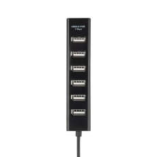 Разветвитель USB на 7 портов черный | 18-4107 | REXANT