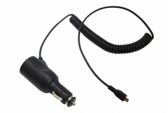 Автозарядка с индикатором microUSB (АЗУ) (5 V, 2000 mA) шнур спираль до 2 м | 16-0243 | REXANT