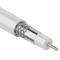 Кабель RG-6U, (64%), 75 Ом, 305м., белый | 01-2203 | REXANT