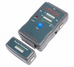 Тестер кабеля универсальный RJ-45+USB 251454 | 12-1011 | REXANT