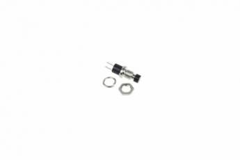 Выключатель-кнопка металл 220V 2А (2с) (ON)-OFF ?7.2 черная Micro | 36-3311 | REXANT