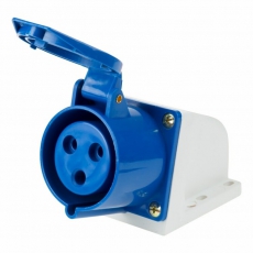 Розетка 123 стационарная 2Р+РЕ 32А 220В IP44 | 11-8912 | REXANT