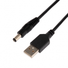Кабель USB штекер - DC разъем питание 2,1х5,5 мм, длина 1,5 метра | 18-0231 | REXANT
