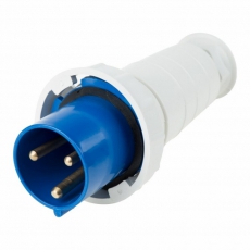 Вилка 033 переносная 2Р+РЕ 63А 220В IP67 | 11-8906 | REXANT