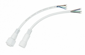 Соединительный кабель (5pin) герметичный (IP67) 5х0.5 мм? 300 V белый | 11-9450 | REXANT