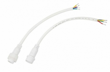 Соединительный кабель (4pin) герметичный (IP67) 4х0.75 мм? 300 V белый | 11-9440 | REXANT