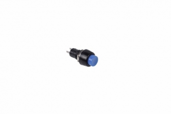 Выключатель-кнопка 250V 1А (2с) (ON)-OFF Б/Фикс синяя Micro | 36-3081 | REXANT