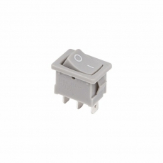 Выключатель клавишный 250V 6А (3с) ON-ON серый Mini | 36-2133 | REXANT