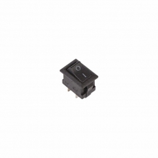 Выключатель клавишный 250V 3А (2с) ON-OFF черный Micro | 36-2010 | REXANT
