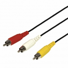 Шнур 3 RCA - 3 RCA, длина 1,5 метра, черный | 17-0202 | REXANT