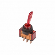 Тумблер 12V 20А (3c) ON-OFF однополюсный с красной подсветкой | 36-4370 | REXANT