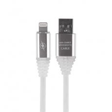 USB кабель для iPhone 5/6/7/8/Х моделей, белый SOFT TOUCH, 1 метр | 18-7021 | REXANT