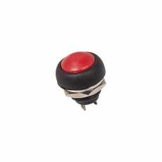 Выключатель-кнопка 250V 1А (2с) OFF-(ON) Б/Фикс красная Micro | 36-3050 | REXANT