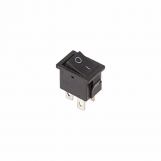 Выключатель клавишный 250V 6А (4с) ON-OFF черный Mini | 36-2146 | REXANT