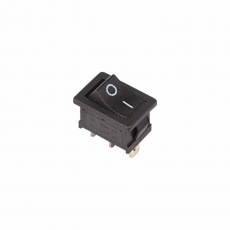 Выключатель клавишный 250V 6А (3с) (ON)-ON черный Б/Фикс Mini | 36-2140 | REXANT