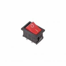 Выключатель клавишный 250V 6А (2с) ON-OFF красный Mini (RWB-201, SC-768) | 36-2111 | REXANT
