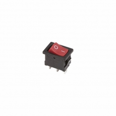 Выключатель клавишный 250V 6А (3с) ON-ON красный Mini | 36-2131 | REXANT