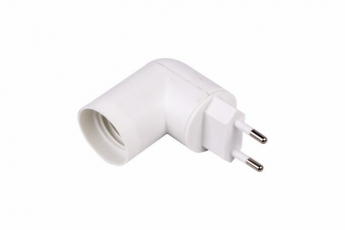 Переходник цокольный AC 220 V-E14 с выключателем | 11-8883 | REXANT