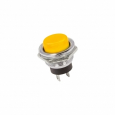 Выключатель-кнопка металл 250V 2А (2с) (ON)-OFF ?16.2 желтая | 36-3354 | REXANT