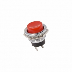Выключатель-кнопка металл 250V 2А (2с) (ON)-OFF ?16.2 красная | 36-3351 | REXANT