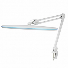 Настольная бестеневая лампа на струбцине , 117 LED, Blue Stream, 4 уровня яркости, белая | 31-0409 | REXANT