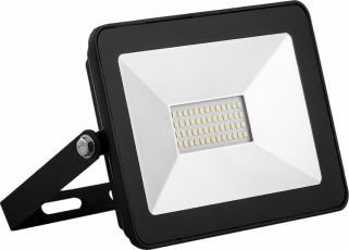 Прожектор светодиодный SFL90-30 2835SMD 30W 4000K AC220V/50Hz IP65, черный в компактном корпусе, 150*27*110 мм | 55076 | SAFFIT