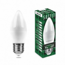 Лампа светодиодная SBC3709 9W 2700K 230V E27 C37 свеча | 55128 | SAFFIT