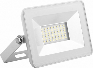 Прожектор светодиодный SFL90-20 2835SMD 20W 6400K AC220V/50Hz IP65, белый в компактном корпусе 126*27*85 мм | 55071 | SAFFIT