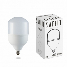 Лампа светодиодная промышленная SBHP1040 40W 230V E27-E40 6400К матовая 3700Lm, 210*120мм | 55093 | SAFFIT