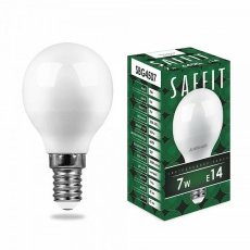 Лампа светодиодная SBG4507 7W 4000K 230V E14 G45 | 55035 | SAFFIT