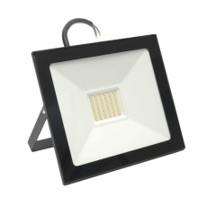 Прожектор светодиодный SFL90-50 2835 SMD 50W 4000K AC220V/50Hz IP65, черный в компактном корпусе, 205*30*160 мм | 55077 | SAFFIT