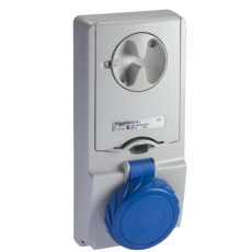 ПАНЕЛЬНАЯ РОЗЕТКА UNIKA С ДЕРЖ ПРЕДОХР 16A 2P-E 200-250 IP65 | 82181 | Schneider Electric