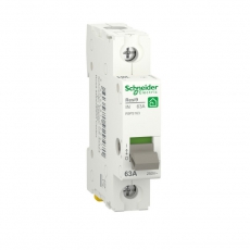RESI9 ВЫКЛЮЧАТЕЛЬ НАГРУЗКИ (мод. рубильник) 63А 1P | R9PS163 | Schneider Electric