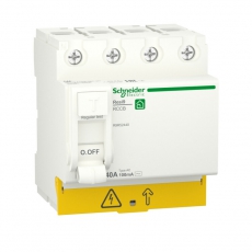 RESI9 ВЫКЛЮЧАТЕЛЬ ДИФФЕРЕНЦИАЛЬНОГО тока (УЗО) 40А 4P 100мА тип AC | R9R52440 | Schneider Electric