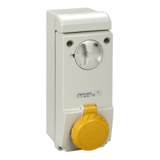 НАСТЕННАЯ РОЗЕТКА UNIKA Б/ЗЩ 16A 3PNE 100-130 IP65 | 83080 | Schneider Electric