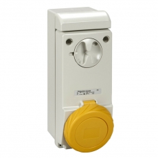 НАСТЕННАЯ РОЗЕТКА UNIKA Б/ЗАЩ 32A 3PE 100-130 IP65 | 83090 | Schneider Electric