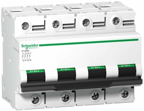 Выключатель автоматический четырехполюсный C120H 63А D 15кА | A9N18522 | Schneider Electric