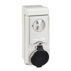 НАСТЕННАЯ РОЗЕТКА UNIKA С ДЕРЖ ПРЕДОХР 32A 3PNE 480-500 IP44 | 83149 | Schneider Electric