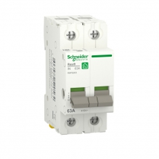 RESI9 ВЫКЛЮЧАТЕЛЬ НАГРУЗКИ (мод. рубильник) 63А 2P | R9PS263 | Schneider Electric