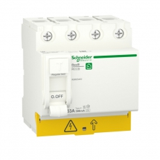RESI9 ВЫКЛЮЧАТЕЛЬ ДИФФЕРЕНЦИАЛЬНОГО тока (УЗО) 63А 4P 300мА тип A-S | R9R65463 | Schneider Electric