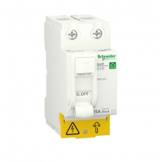 RESI9 ВЫКЛЮЧАТЕЛЬ ДИФФЕРЕНЦИАЛЬНОГО тока (УЗО) 25А 2P 30мА тип AC | R9R51225 | Schneider Electric