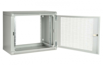 Шкаф телекоммуникационный настенный разборный 19”,6U(600x450), ШТ-НСр-6U-600-450-П дверь перфорированная ССД | 130411-00639 | СВЯЗЬСТРОЙДЕТАЛЬ