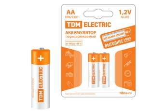 Аккумулятор AA-2300 mAh Ni-MH BP-2 | SQ1702-0070 | TDM
