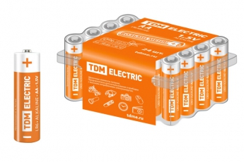 Элемент питания LR6 AA Alkaline 1,5V BOX-24 | SQ1702-0035 | TDM