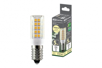 Лампа светодиодная Е14-5 Вт-230 В-3000 К, SMD, 16x54 мм | SQ0340-0340 | TDM