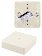 Коробка распределительная КР 100х100х29 о/п, сл. кость, IP40, инд. штрихкод | SQ1401-1807 | TDM