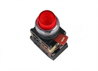 Кнопка ABLFP-22 красный d22мм неон/230В 1з+1р  | SQ0704-0005 | TDM