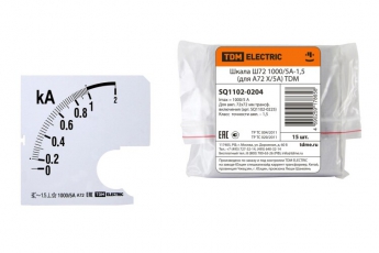 Шкала Ш72 1000/5А-1,5 (для А72 Х/5А)  | SQ1102-0204 | TDM